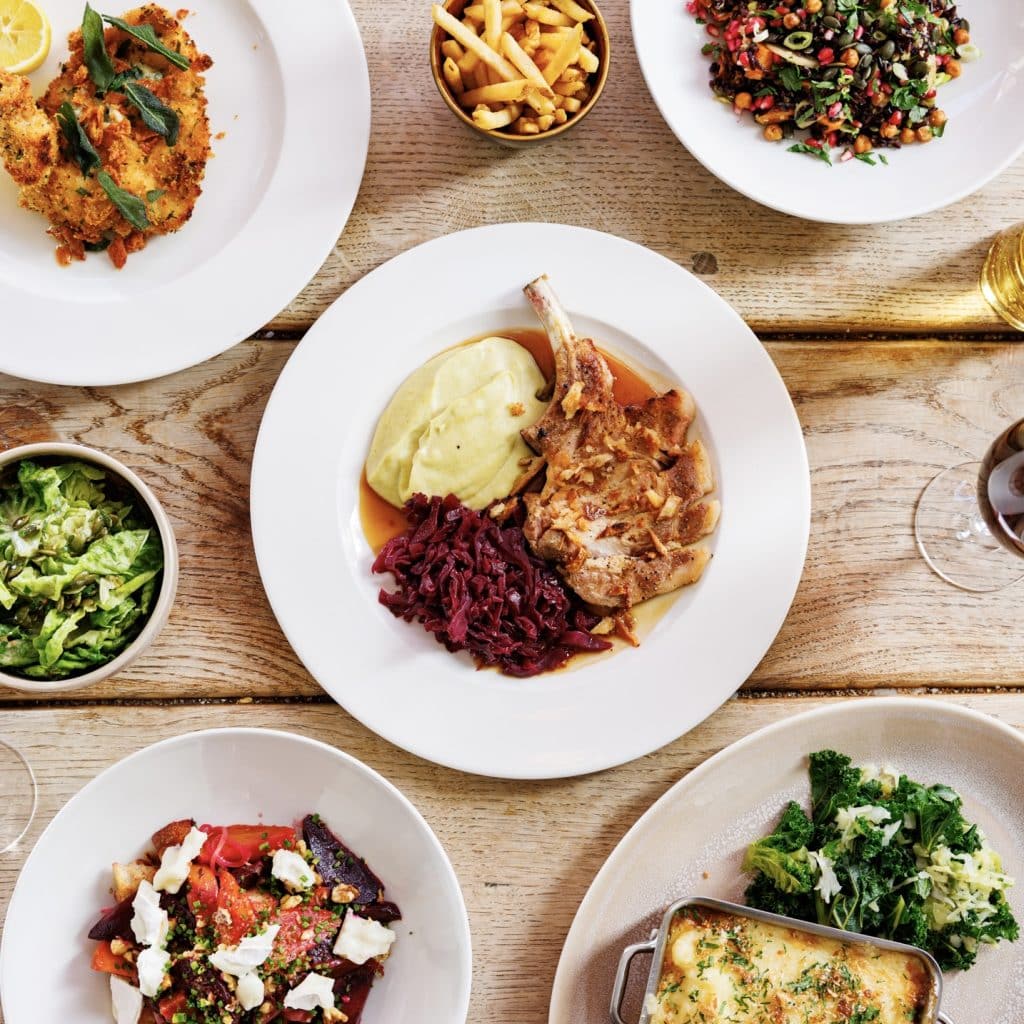 A mix of hearty seasonal dishes in a pub, including Jimmy Butler's Pork Cutlet